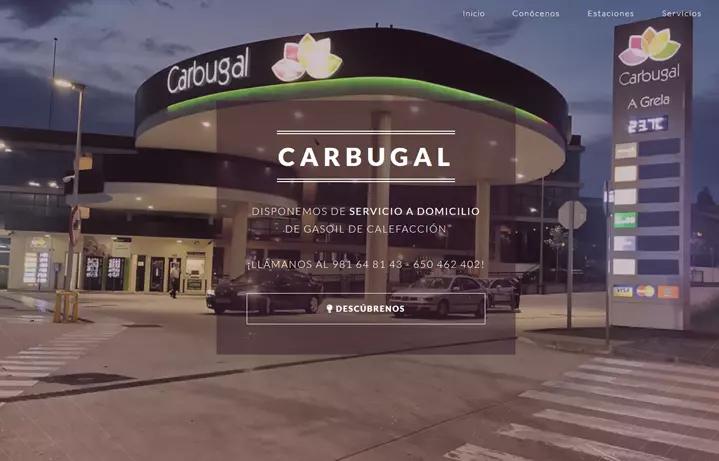 Página web de Carbugal